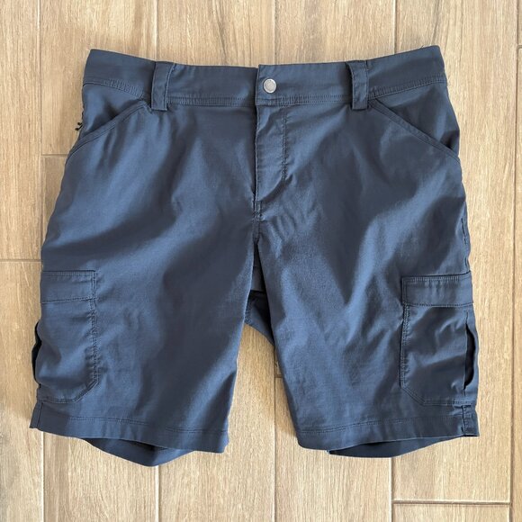 Duluth Trading Dry on the Fly 10" Cargo Shorts Womens 14 Ink Grey Outdoor Hiking - Picture 3 of 10